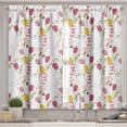 thumbnail image 2 of Ambesonne Colorful Valance & Curtain, Tulips and Poppies, 55"x30", Multicolor, 2 of 6