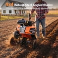 thumbnail image 2 of Efurden Gas Tiller Cultivator, 7HP 212cc Gas Powered Engine Tiller Cultivator for Garden Lawn Soil Cultivation, Weeding & Digging, 2 of 10