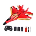thumbnail image 1 of Avión RC Fácil de Volar con Giroscopio Resistente con Luz LED Avión de Juguete Control Remoto Batería Roja Tres, 1 of 9