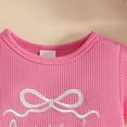 thumbnail image 7 of UAYOTSE Toddler Baby Girl Clothes 3 6 12 18 24 Month 2T 3T Summer Outfit Embroidery Daddy's Girl Shirts + Shorts Set,Sizes 12-18 Months, 7 of 7