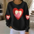 thumbnail image 2 of ZyeKqe Sweatshirts for Women Valentines Day Printed Tops Drop Shoulder Causal Cute Long Sleeve Shirts, 2 of 5