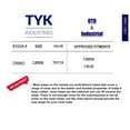 thumbnail image 4 of TYK Industries 7.50R20 Truck Tire Inner Tube TR177A Valve for Radial or Bias Tires, 4 of 6