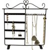 Tytroy Earring Holder Jewelry Organizer Necklace Hanger Wall Stand Rack Black Classic Display