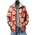 thumbnail image 2 of larppty Jackets for Women Fashion 2025 Christmas Coat for Women Casual Quilted Lightweight Outerwear Coats (Watermelon Red, 3XL), 2 of 5