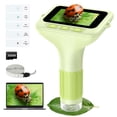 thumbnail image 1 of 3.0" Screen Digital Microscope for Kids: 1000X Rechargeable Mini Pocket Portable Miniscope Magnifying Glass 4K Coin Jewelry Loupe Edu Science STEM To, 1 of 7