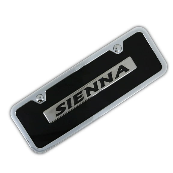 Toyota Sienna License Plate Kit (Black)
