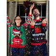 thumbnail image 3 of Tstars Mens Ugly Christmas Sweater Gangsta Wrapper Festive Embellished Holiday Gift Christmas Gift Funny Humor Holiday Shirts Xmas Party Christmas Gifts for Him Ugly Xmas Sweater, 3 of 7
