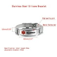 thumbnail image 3 of Bracelet Ajustable Bracelets Médicaux d'Urgence Alerte Médicale, 3 of 5