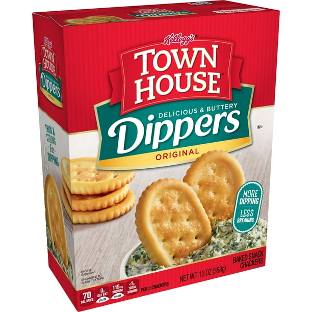 Kellogg's Town House Dippers Baked Snack Crackers, Original, 13oz