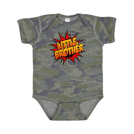 

Inktastic Little Brother Comic Book Gift Baby Boy Bodysuit