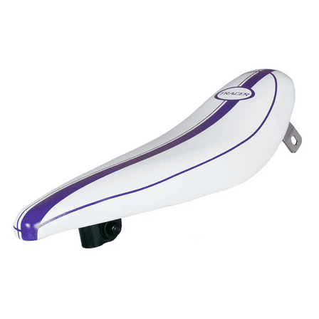 TRACER Comfort Bike Saddle,White & Purple Stylish Bicycle Seat,Lowrider Banana Saddle