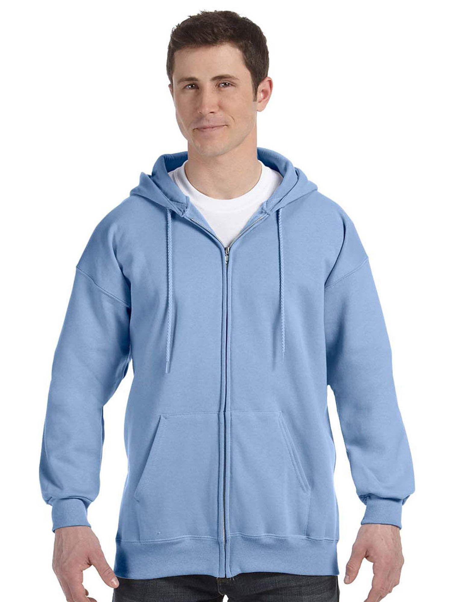 Hanes Men's Front Pocket Full-Zip Hood - Walmart.com