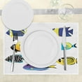 thumbnail image 3 of Ambesonne Fish Place Mats Set of 4, Cod Bonito Palette, Standard Size, Multicolor, 3 of 6