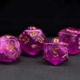 thumbnail image 3 of Cusdie 7-Die Acrylic DND Dice, Sickle Font Polyhedral Dice Set for Role Playing Game Dungeons and Dragons D&D Dice Pathfinder, 3 of 5