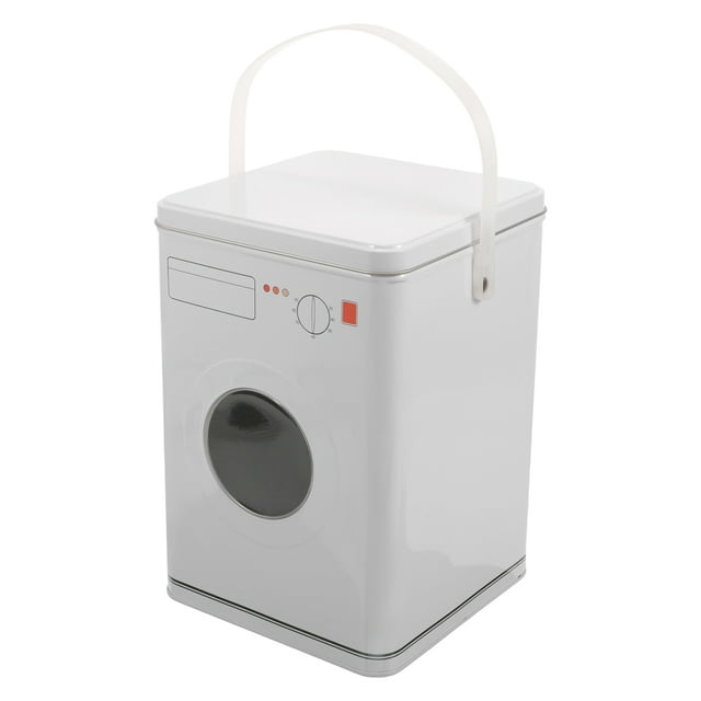Washing Machine Shaped Laundry Powder Box Laundry Powder Storage Container Washing Powder Storage Holder