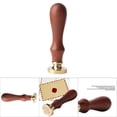thumbnail image 3 of Sello de Cera de Sellado, de Madera, Sello de Cera Con Cabeza de Latón Antiguo para Sobres de Envoltura de Regalos de Invitación de Fiesta de Boda de Halloween, 3 of 7