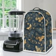 thumbnail image 5 of Yuyamidu Gold Blue Butterfly Blender Cover Dust Cover Stain Resistant Small Appliance Cover for Kitchen Home Juicer Coffee Maker Cover Food Processor Cover with Hanlde, 5 of 6