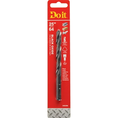 

1PK Do it 25/64 In. Black Oxide Drill Bit