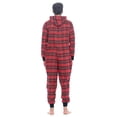 thumbnail image 5 of Ashford & Brooks Mens Flannel Hooded One Piece Pajama Union Jumpsuit, 5 of 5