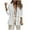 White, variant on PVCS Women's Casual Jackets Clearance Fashion Casual Solid Color Button Up Long Sleeve Turndown Collar Top L