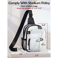 thumbnail image 3 of Bolsa transparente QOECI para eventos en estadios, color negro transparente, 3 of 9