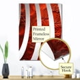 thumbnail image 3 of Designart "Fusion Vector of Volcanic Red II" Tachisme Oversized Wall Mirror - Modern Abstract Hallway Decorative Wall Mirrors - Multiple Color Options, 3 of 6