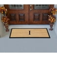 thumbnail image 4 of A1HC First Impression Natural Rubber Coir Molded 18-inch x 48-inch Monogrammed Double Doormat, 4 of 6