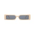 thumbnail image 3 of Guardurnaity Gafas de sol rectangulares Gafas Retro Gafas Anti-sol Protección Gafas Tendencia Hip Hops Gafas Marfil Gris Type3 NO3, 3 of 6