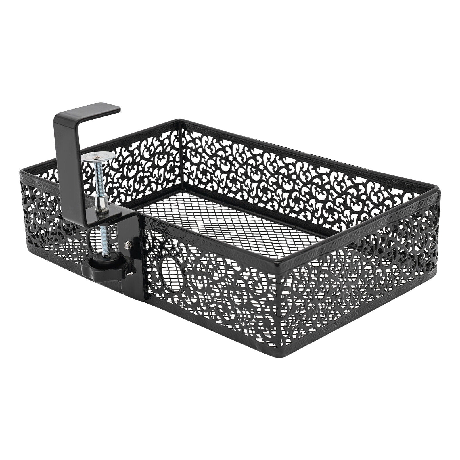 Under Desk Storage Organizer 0.3-2in Under Desk Storage Basket 360° Rotatable