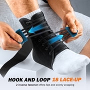 Whcool Adjustable Ankle Brace, Black, S
