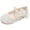 White, variant on Huowey Toddler Girls Sandals Shoes Fashion Simple Cute Versatile Pearl Bow Decoration Flat Bottom Hook Loop Comfortable Shoes Comfort Footwear, 8-8.5 Years