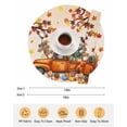 thumbnail image 6 of 15 Inch Round Placemats Set of 4, Happy Fall Non Slip Heat Insulation PP Table Mats, Thanksgiving Truck Pumpkin Leaf Scarecrows Washable Place Mats for Kitchen Dining Party Table Decor, 6 of 7
