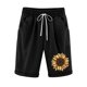 thumbnail image 1 of Mujeres Pantalones Cortos Casual Estampado Elástico de la Cintura Medio Pantalones Cortos, Casual con Bolsillos para el Uso Diario, 1 of 3