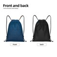 thumbnail image 6 of Horeoi Dark Blue Print Drawstring Bags for Gym Sports Yoga Travel Lightweight Foldable Sackpack for Men Women Teens, 6 of 7