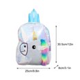 thumbnail image 3 of Mochila de lentejuelas para niños, mochila escolar con parte trasera de felpa, 3 of 8