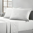 thumbnail image 2 of The Great American Store Cal King Size Bed Sheet Set - Stripe White Hotel Luxury Bed Sheets - Extra Soft - Deep Pockets - Easy Fit - Breathable & Cooling Sheets, 2 of 4
