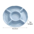 thumbnail image 4 of Sentmoon Fruit Holder for Kitchen Countertop Large Fruit Bowl 5 Compartment Candy Box Round Snack Organizer Dried Fruit Nut Tray with Lid for Party Table Countertop Kitchen Storage Use, 4 of 9
