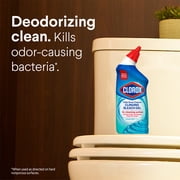 Clorox Toilet Bowl Cleaner Clinging Bleach Gel, Ocean Mist, 24 Fluid Ounces