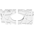 thumbnail image 2 of 14"W x 9 3/8"H x 5"ID x 5"C x 1"P Novo Architectural Grade PVC Contemporary Ceiling Medallion, Two Piece, 2 of 11