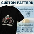 thumbnail image 5 of T Shirt for Men, Born To Ride,Skeleton Motorcycle Print 1, Vintage Graphic Tees Men, 23986097,XXL, 5 of 8