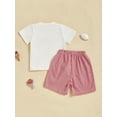thumbnail image 6 of BemeyourBBs Boy Summer Outfits Chick Embroidery Short Sleeve T-Shirts Plaid Shorts, 6 of 9