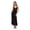 Black, variant on Forever 21 Women’s Spaghetti Strap Maxi Dress with Adjustable Tie Back, Flowing Tiered Skirt and Lightweight Casual Summer Silhouette, XS-XL