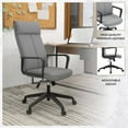 thumbnail image 5 of LeisureMod Aiaria Ergonomic Office Chair High-Back Adjustable Height with Swivel & Tilt, Double Wheel Casters – Collection for Home Office in Grey, 5 of 13
