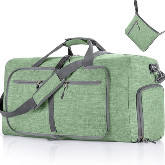 URSOFINE 115L/85L/65L Large Duffle Bag, Foldable Travel Gym Bag with Shoe Compartment, Lightweight Water Repellent Tear Resistant for Camping, Weekender, Overnight Travel