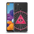 thumbnail image 1 of Head Case Designs Officially Licensed Cat Coquillette Evil Eye Pink Mandala Soft Gel Case Compatible with Samsung Galaxy A21 (2020), 1 of 7