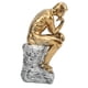 thumbnail image 4 of Estatua del pensador Estilo retro Líneas energéticas Estable Antideslizante Durable Resina Estatua del hombre pensante para el dormitorio de la oficina en casa, 4 of 12
