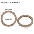 thumbnail image 3 of Unique Bargains 2 Pcs 4' Universal Wooden Car Speaker Subwoofer Mounting Spacer Rings Adapter Bracket Holder Plate, 3 of 6