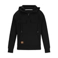 thumbnail image 5 of Savings up to 30% off 5-14 Years Boys Half Zip Hooded Sweatshirt Long Sleeve Pullover Tops Kids Fleece Sweatshirts Black 9-10 Years, 5 of 7