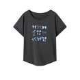 thumbnail image 1 of Camiseta para Mujer Verano Casual Manga Corta Top para Playa Vacaciones Senderismo Mujer XL, 1 of 7