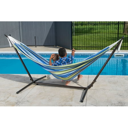 Vivere Double Hammock with Stand Combo, Oasis (Best Business Double Major Combo)